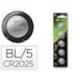 PILA GP ALCALINA MAXELL BOTON LITIO CR2025 BLISTER DE 5 UNIDADES