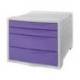 FICHERO CAJONES DE SOBREMESA ESSELTE COLOUR BREEZE PLASTICO 4 CAJONES LAVANDA