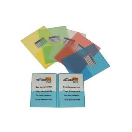 CARPETA DOSSIER MARAC OFFICE BOX POLIPROPILENO DIN A4 DOBLE CON TARJETERO ROJO