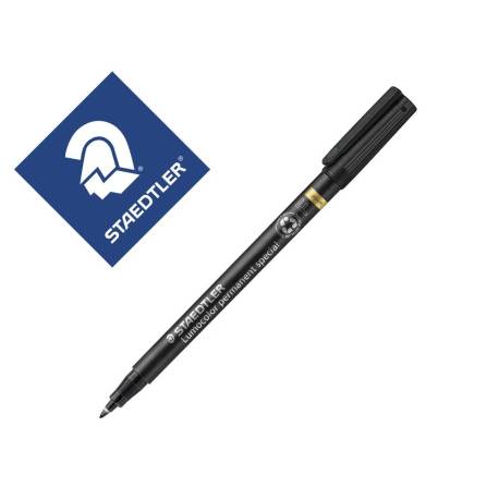 ROTULADOR STAEDTLER LUMOCOLOR RETROPROYECCION PUNTA DE FIBRA PERMANENTE SPECIAL 319-9 COLOR NEGRO PUNTA FINA