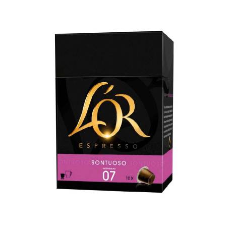 CAFE MARCA L OR ESPRESSO SONTUOSO FUERZA 8 CAJA DE 10 CAPSULAS