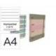 CARPETA 4 ANILLAS MARCA OXFORD EUROPEANBINDER TAPA EXTRADURA DIN A4 + RECAMBIO 120 HOJAS HORIZONTAL
