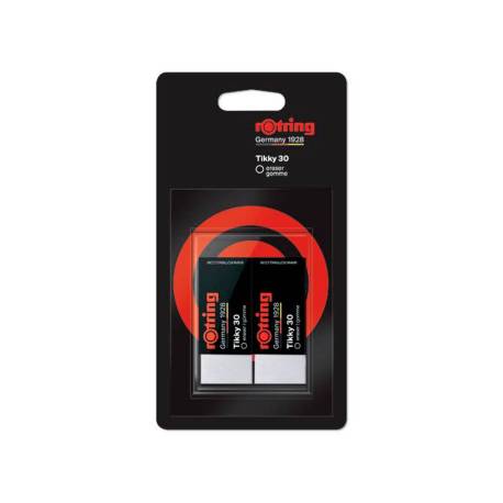 GOMA DE BORRAR MARCA ROTRING TIKKY 30 BLISTER DE 2 UNIDADES