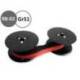 CINTA MAQUINA MARCA CASIO RB-02 GRUPO 51 NYLON COLOR NEGRO/ROJO PARA CALCULADORAS FR-620TEC / FR-620RE / DR-420TEC /