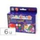 TEMPERA LIQUIDA MARCA PLAYCOLOR LIQUID GLITTER 40 ML CAJA DE 6 UNIDADES COLORES SURTIDOS
