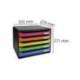 Fichero cajones sobremesa Exacompta Big-Box plus Iderama Arlequin con 5 cajones apaisado multicolores