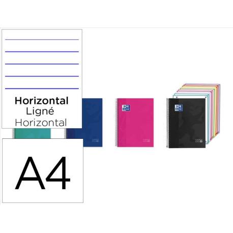 CUADERNO ESPIRAL MARCA OXFORD EUROPEANBOOK 10 TAPA EXTRADURA DIN A4 200 HOJAS HORIZONTAL