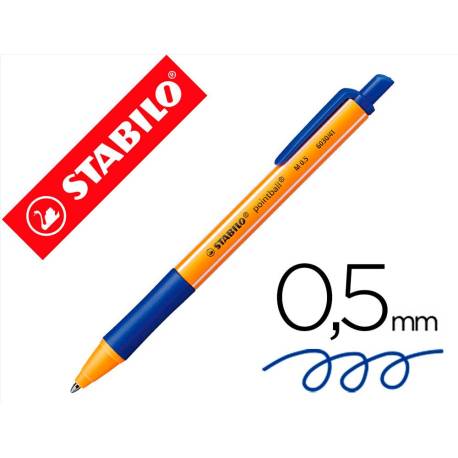 Boligrafo Stabilo Pointball azul 0,5 mm