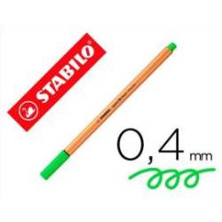 Rotulador Stabilo point 88/033 verde neon