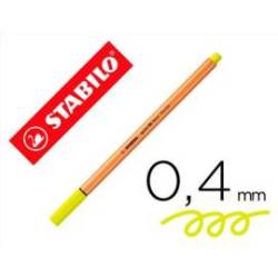 Rotulador Stabilo point 88 amarillo neon