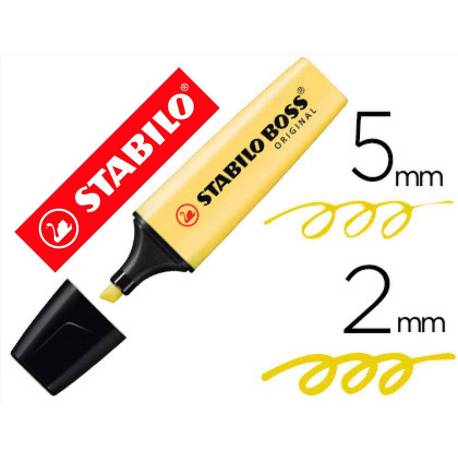 Rotulador Stabilo Boss Pastel 70 Amarillo Cremoso