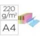 Subcarpeta Cartulina Lustrada A4 Exacompta con bolsa Colores Surtidos 220 gr 50 unidades