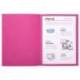 Subcarpeta Cartulina Reciclada A4 Exacompta Fucsia 170 gr