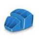 Organizador sobremesa CEP 143x158x93 mm 8 Compartimentos Plástico Azul
