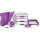 Grapadora Petrus Wow 635 Purpura 30 hojas