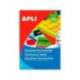 Apli Etiquetas Adhesivas 210x297 mm Amarillo Fluorescente Caja con 20 hojas