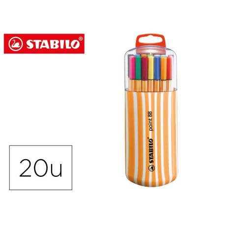 Rotuladores Stabilo point 88 Estuche 20 unidades