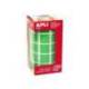 Gomets Apli cuadrados color verde 20x20mm