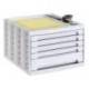 Fichero cajones de sobremesa q-connect 305x370x215 mm bandeja organizadora superior 5 cajones color gris opaco