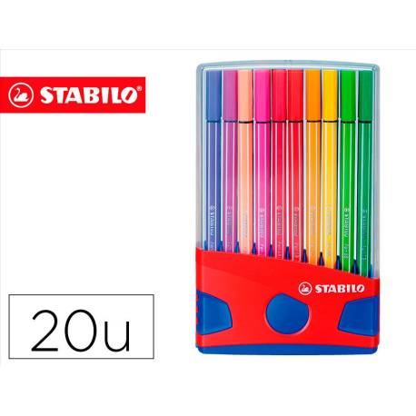Rotulador Stabilo Pen 68 Estuche 20 unidades