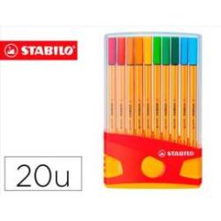 Rotuladores Stabilo point 88 Color Parade Estuche 20 unidades