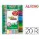 Rotulador Duo Alpino punta doble media y gruesa lavable caja de 20 rotuladores