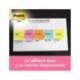 Bloc de notas adhesivas quita y pon post-it 38x51 mm colores neon. Pack de 12 blocs