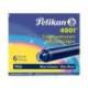 Tinta para plumas pelikan color negra caja 6 cartuchos
