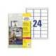 Etiqueta adhesiva Avery poliester blanco 63,5x33,9 mm para impresora laser pack de 480 unidades
