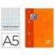 Bloc espiral Oxford Din A5 extradura microperforado 120 hojas naranja