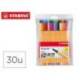 Rotulador Stabilo point 88 Neon estuche 25+5 unidades