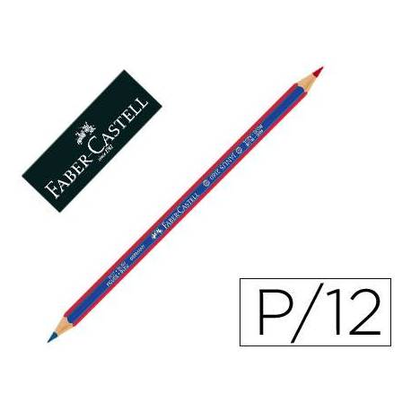 Lapiz bicolor Faber Castell Janus 2160 rojo-azul