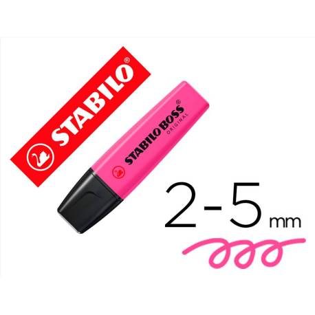 Rotulador Stabilo Boss 70 magenta fluorescente