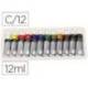Pintura acrílica Daler Rowney Simply 12 colores surtidos 12 ml