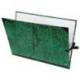 Carpeta de Dibujo Canson Classic 52x72cm Cartón Kraft con Gomas Mármol Verde