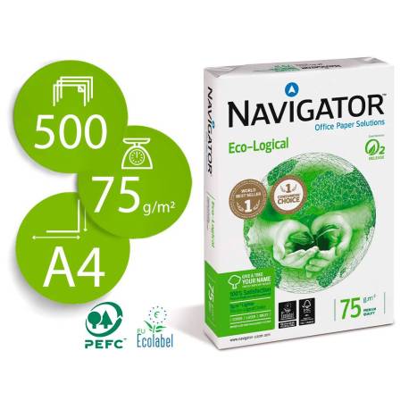 Papel multifuncion A4 eco-logical Navigator 75 g/m2