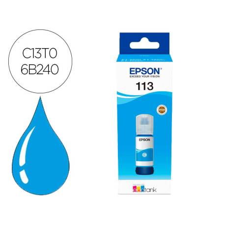 TINTA INK-JET EPSON ECOTANK 113 COLOR CIAN C13T06B240