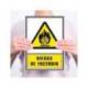 PICTOGRAMA ARCHIVO 2000 RIESGO DE INCENDIO PVC AMARILLO LUMINISCENTE 210X297 MM