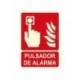 PICTOGRAMA ARCHIVO 2000 PULSADOR DE ALARMA PVC ROJO LUMINISCENTE 210X300 MM