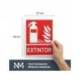 PICTOGRAMA ARCHIVO 2000 EXTINTOR PVC ROJO LUMINISCENTE 210X300 MM