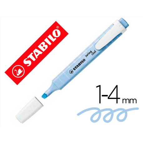 ROTULADOR STABILO FLUORESCENTE PASTEL AZUL NUBLADO