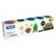 PLASTILINA MILAN SOFT DOUGH NEON CAJA DE 5 BOTES COLORES SURTIDOS 142 GR