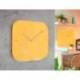 RELOJ LEITZ COSY DE PARED SILENCIOSO CRISTAL 30X30CM COLOR AMARILLO