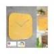 RELOJ LEITZ COSY DE PARED SILENCIOSO CRISTAL 30X30CM COLOR AMARILLO