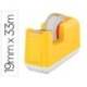 PORTARROLLO SOBREMESA LEITZ COSY PLASTICO PARA CINTAS 33 MT AMARILLO