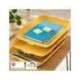 BANDEJA SOBREMESA LEITZ PLASTICO SET DE 3 UNIDADES AMARILLO