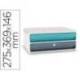 FICHERO CAJONES DE SOBREMESA CEP MOOV UP RECICLADO 80% CON CERRADURA 2 CAJONES AZUL/GRIS 275X369X146 MM
