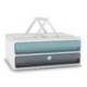 FICHERO CAJONES DE SOBREMESA CEP MOOV UP RECICLADO 80% CON CERRADURA 2 CAJONES AZUL/GRIS 275X369X146 MM