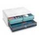 FICHERO CAJONES DE SOBREMESA CEP MOOV UP RECICLADO 80% CON CERRADURA 3 CAJONES AZUL/GRIS 275X369X146 MM