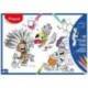 MANTEL PARA COLOREAR MARCA MAPED INDIVIDUAL DIN A3 PACK DE 15 UNIDADES SURTIDAS